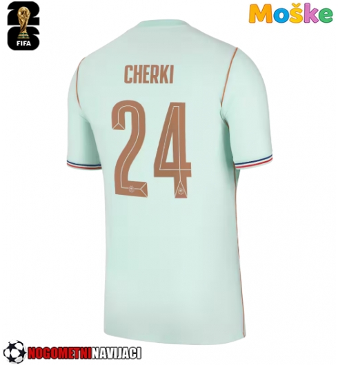 Moške Nogometnih dresov Francija Rayan Cherki #24 Gostujoči SP 2026 Kratki rokavi Moške Nogometnih dresov Francija Rayan Cherki #24 Gostujoči SP 2026 Kratki rokavi